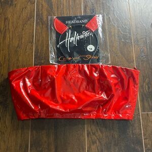 Faux Leather Tub With Headband